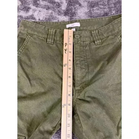 Aritzia Tna Supply Cargo Olive Green Pants Women's 4 Utility Straight - Picture 5 of 10